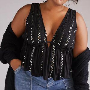 NEW WITH TAGS - ANTHROPOLOGIE SEQUINED TANK